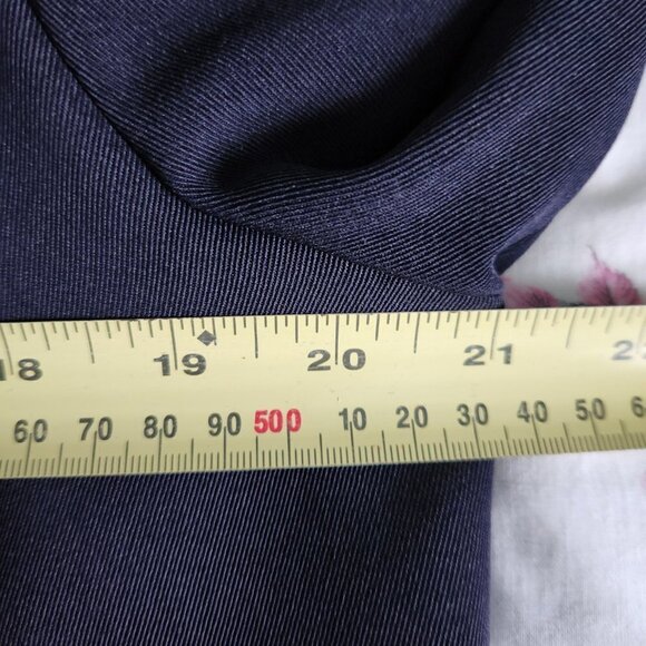 Novelti Long Coat Womens 9/10 Blue Polyester Pockets Lined Novelty for Lindor - Picture 10 of 15